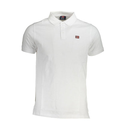 Norway 1963 White Cotton Men Polo Shirt