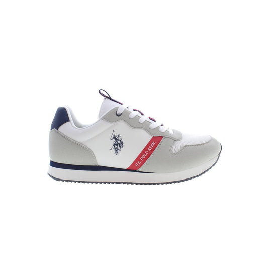 U.S. POLO ASSN. White Polyester Men Sneakers
