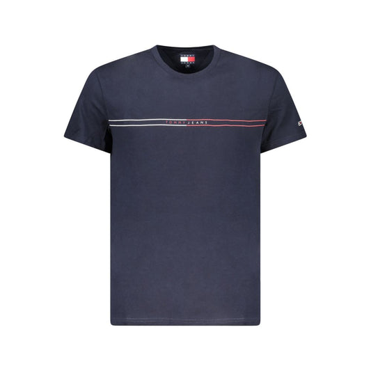 Tommy Hilfiger Blue Cotton Men T-Shirt
