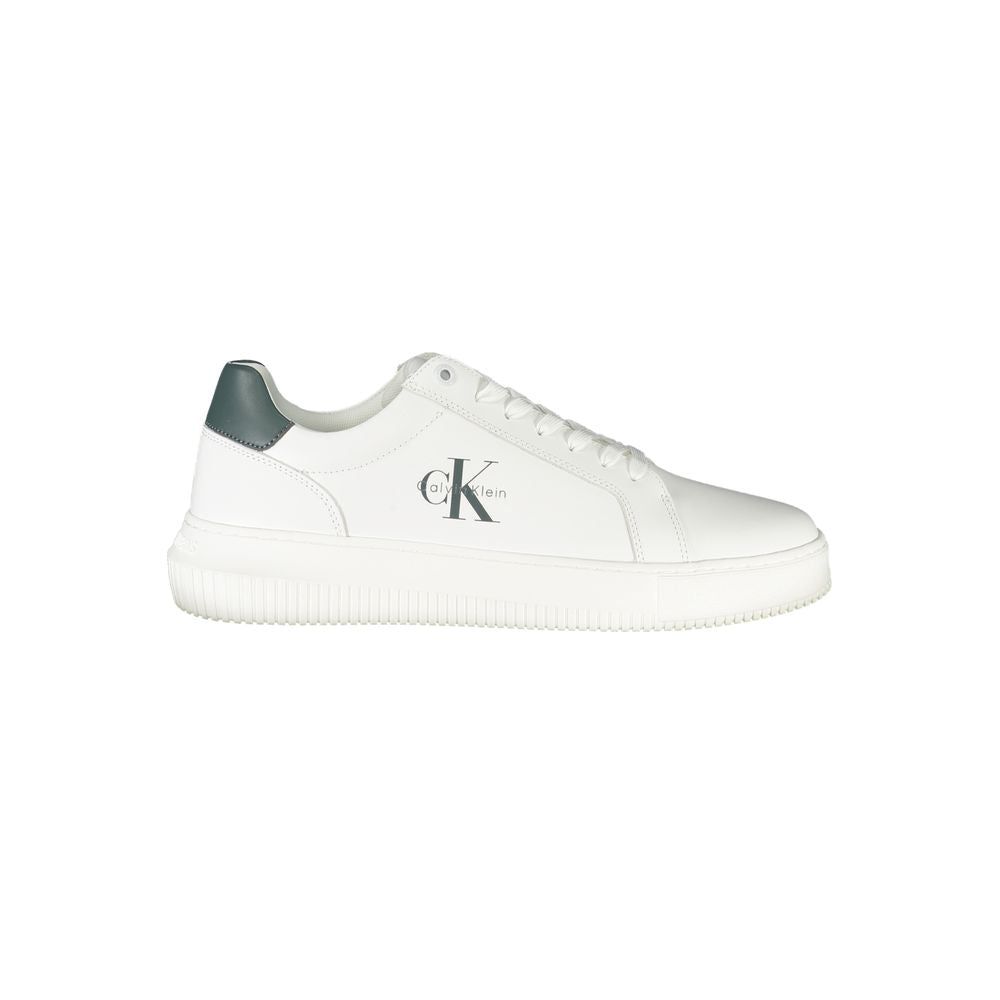 Calvin Klein White Leather Men Sneakers