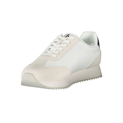 Calvin Klein White Leather Men Sneakers
