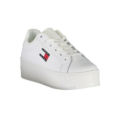 Tommy Hilfiger White Polyester Sneakers