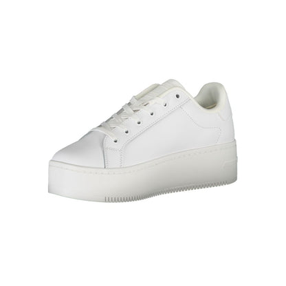 Tommy Hilfiger White Polyester Sneakers