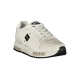 Blauer White Leather Men Sneakers
