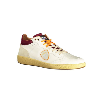 Blauer White Polyester Sneakers