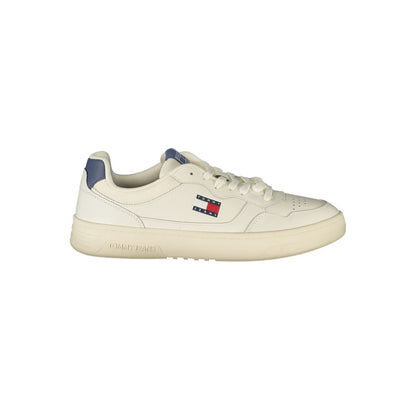 Tommy Hilfiger White Leather Men Sneakers