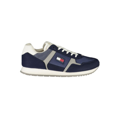 Tommy Hilfiger Blue Polyester Men Sneakers