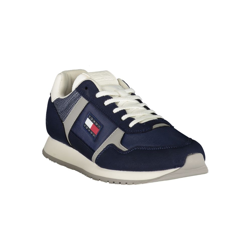Tommy Hilfiger Blue Polyester Men Sneakers