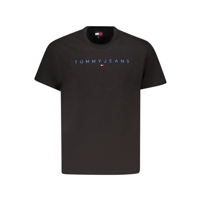 Tommy Hilfiger Black Cotton Men T-Shirt