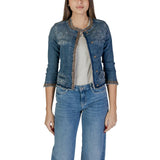 Liu Jo Light Blue Cotton Jackets & Coat