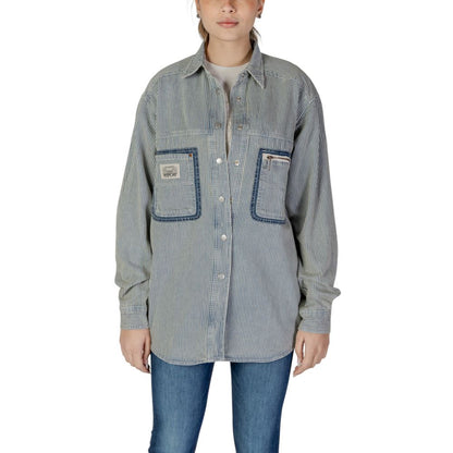 Replay Blue Cotton Shirt