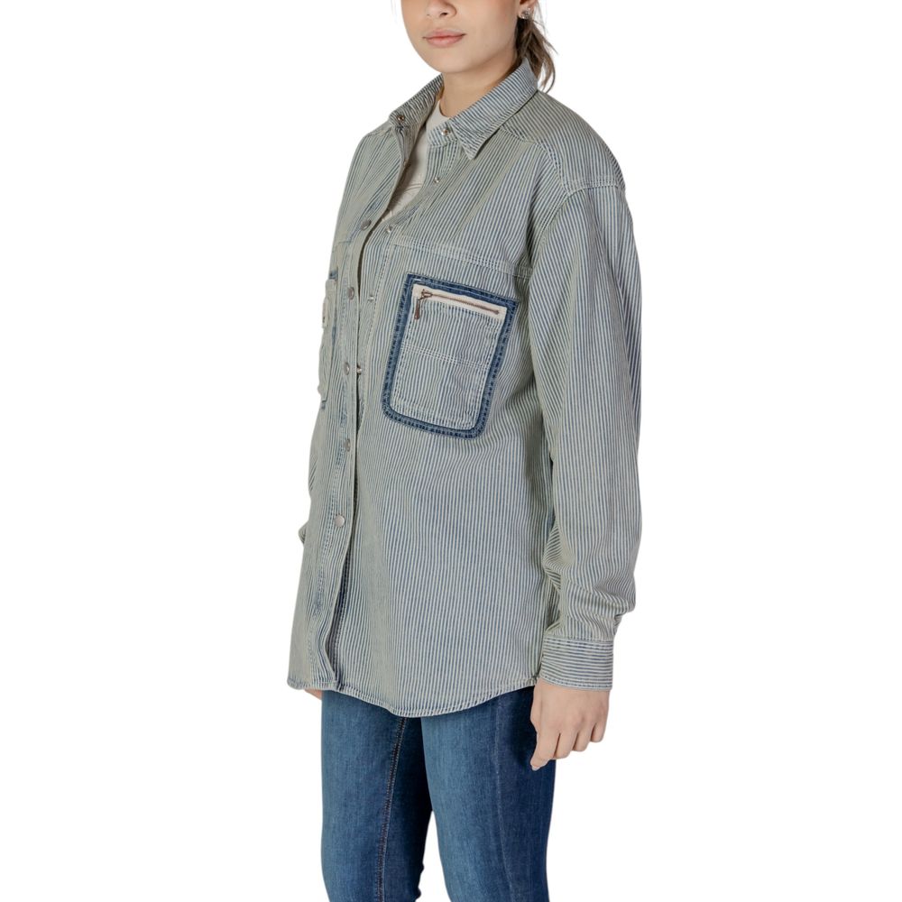 Replay Blue Cotton Shirt