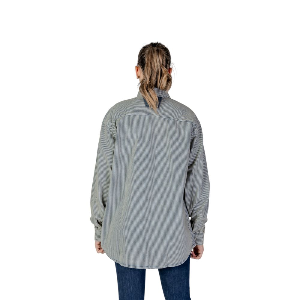 Replay Blue Cotton Shirt