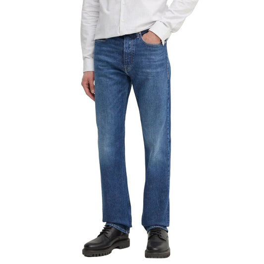 Calvin Klein Jeans Blue Cotton Relaxed Fit Jean