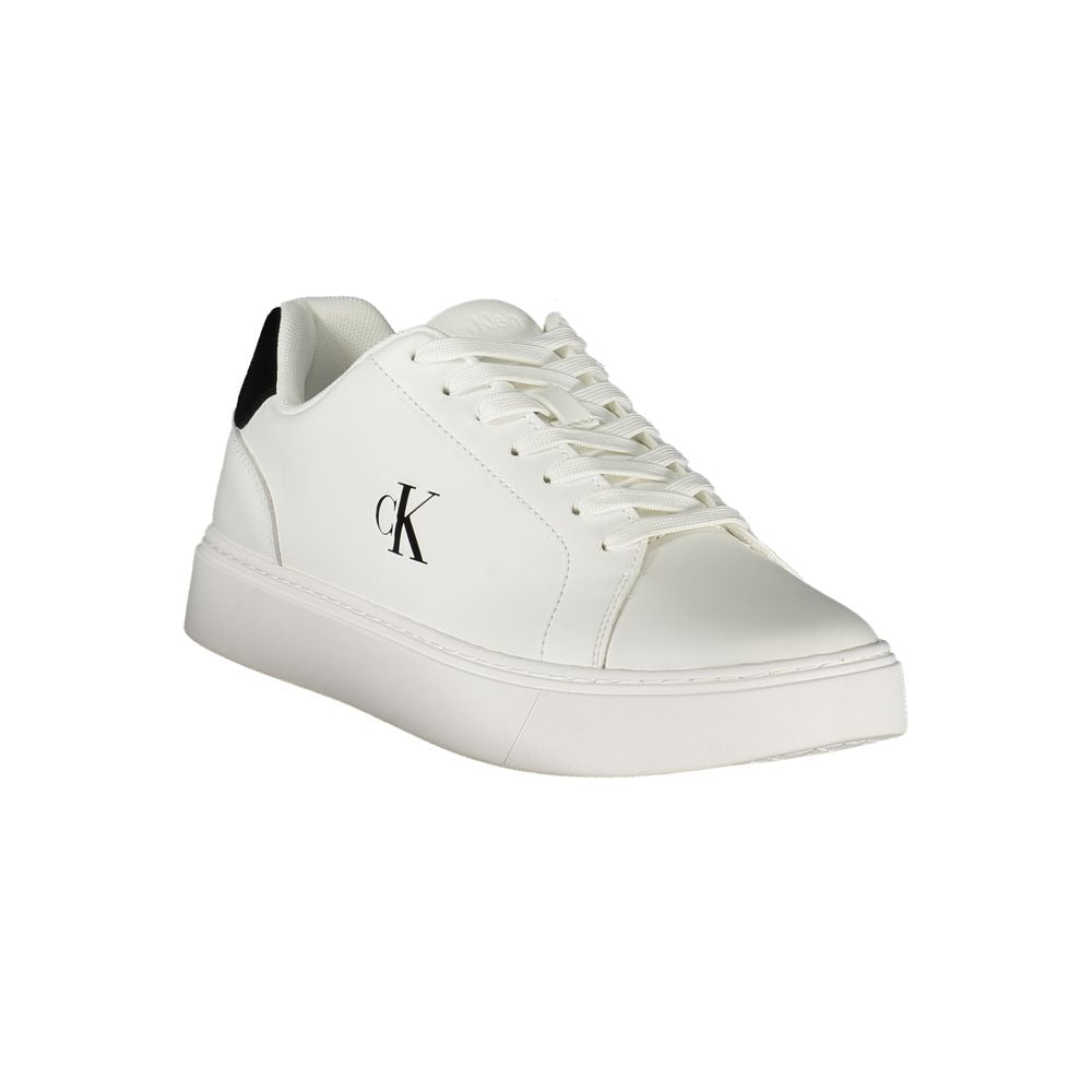 Calvin Klein White Polyester Sneakers