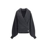 Balmain Oversized wrap-effect Sweater