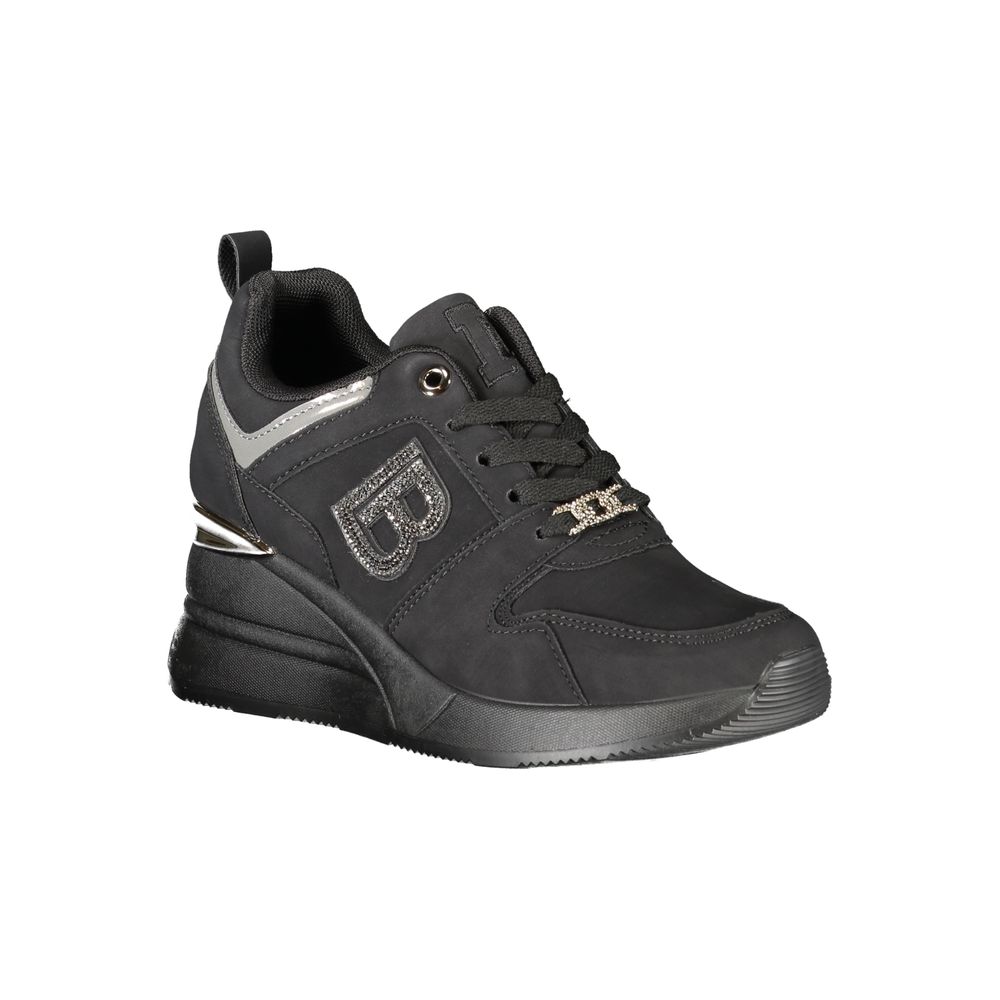 Laura Biagiotti Black Polyester Sneakers
