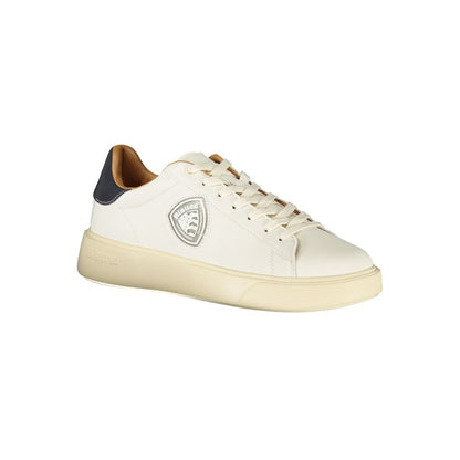 Blauer White Polyester Men Sneakers