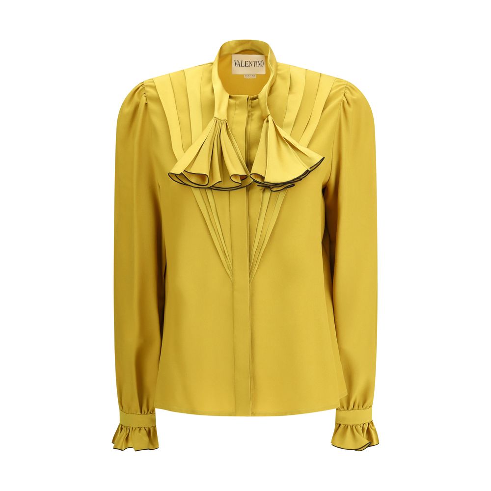 Valentino Bicolor Silk Blouse