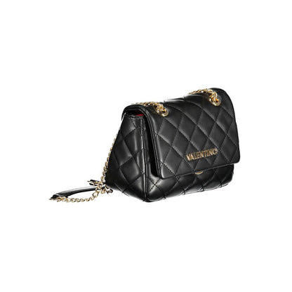 Mario Valentino Black Polyurethane Women Shoulder Bag
