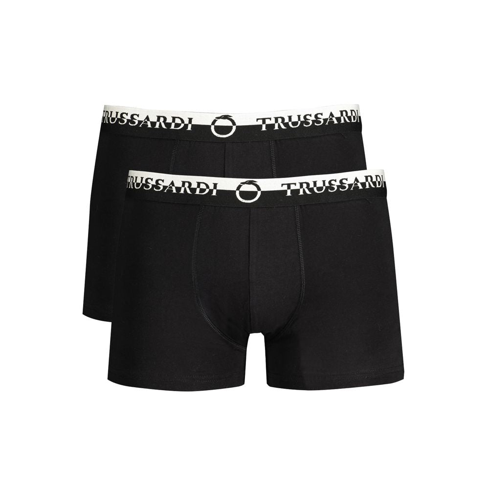 Trussardi Black Cotton Men's Boxer