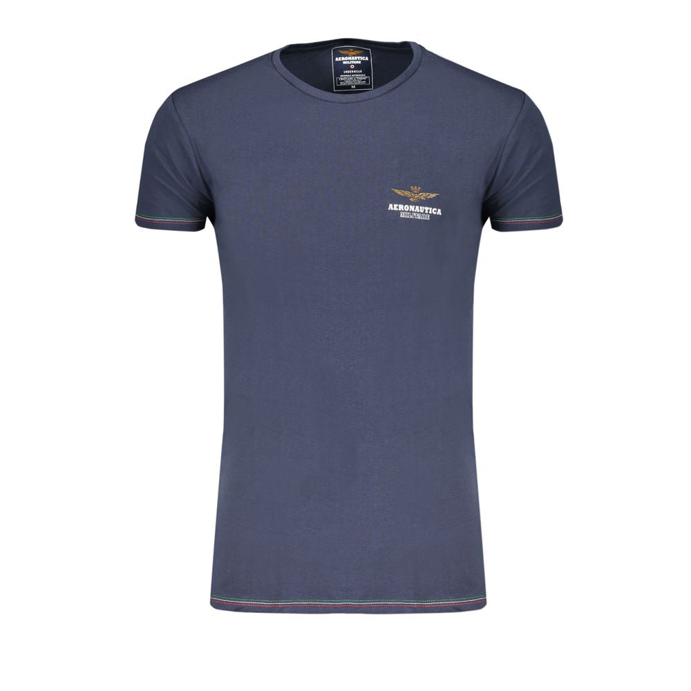 Aeronautica Militare Blue Cotton Men's Underwear T-Shirt