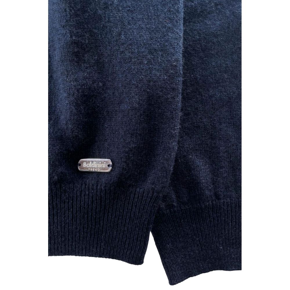 Baldinini Trend Blue Cashmere Men Sweater