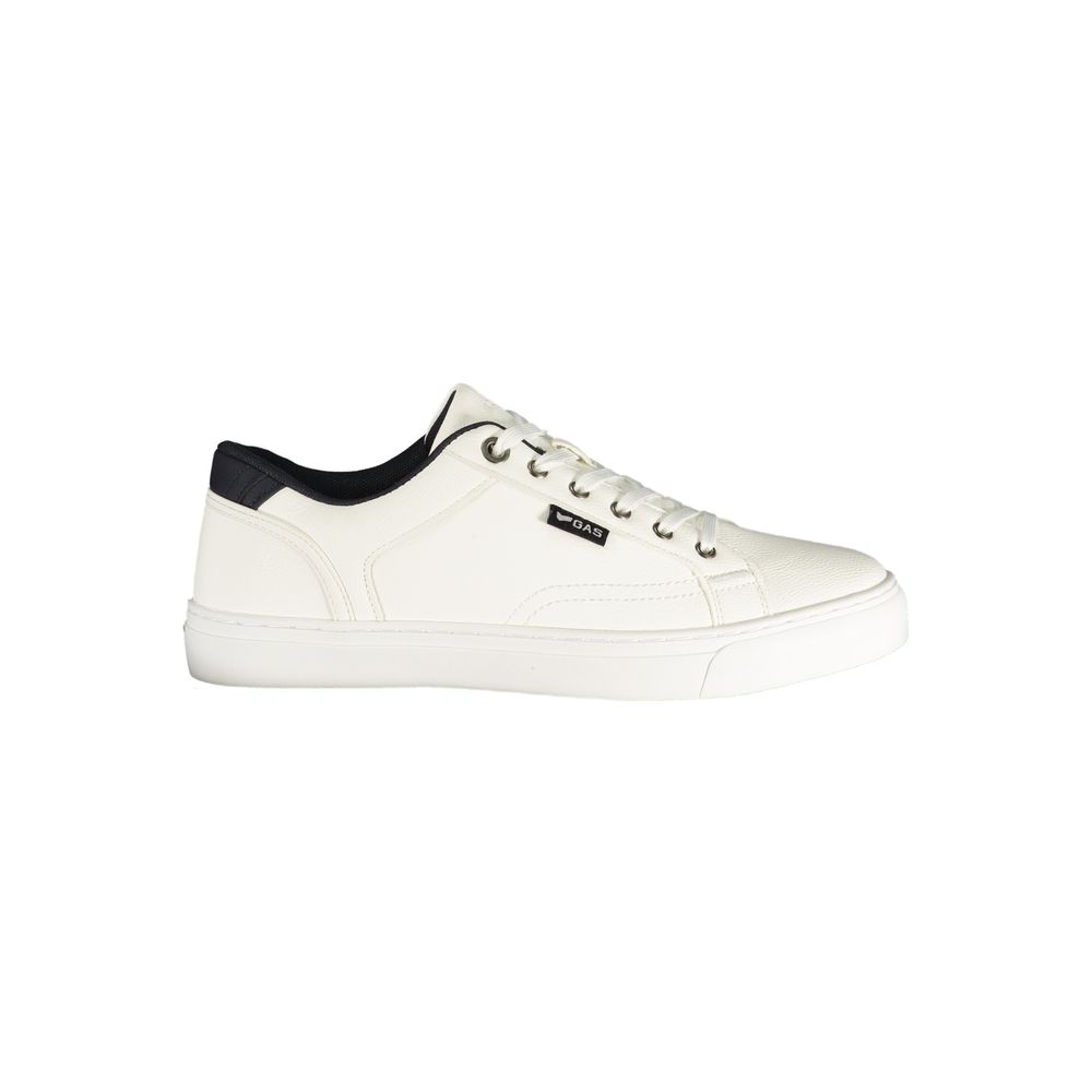 Gas Bianco Polyurethane Men Sneakers