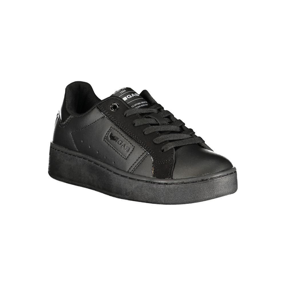 Gas Black Polyurethane Women Sneaker