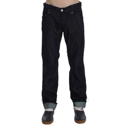 Acht Blue Cotton Regular Straight Fit Jeans