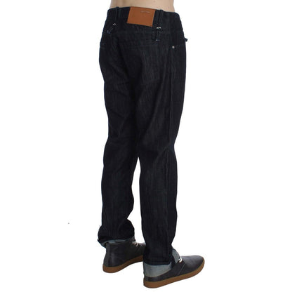 Acht Blue Cotton Regular Straight Fit Jeans