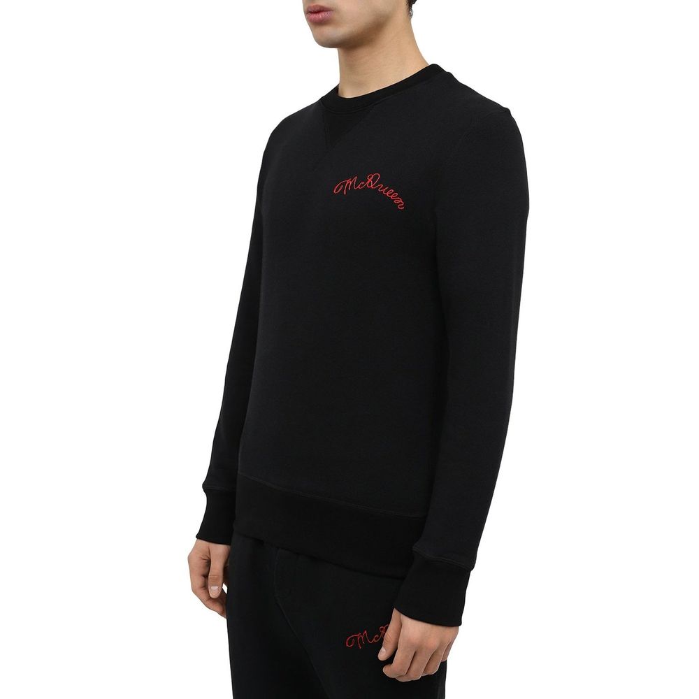 Alexander McQueen Black Cotton Sweatshirt