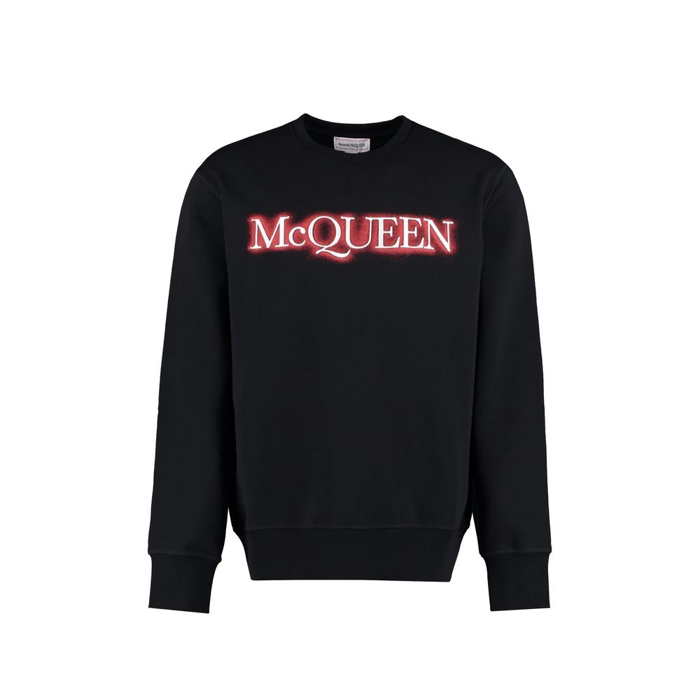 Alexander McQueen Black Cotton Sweatshirt