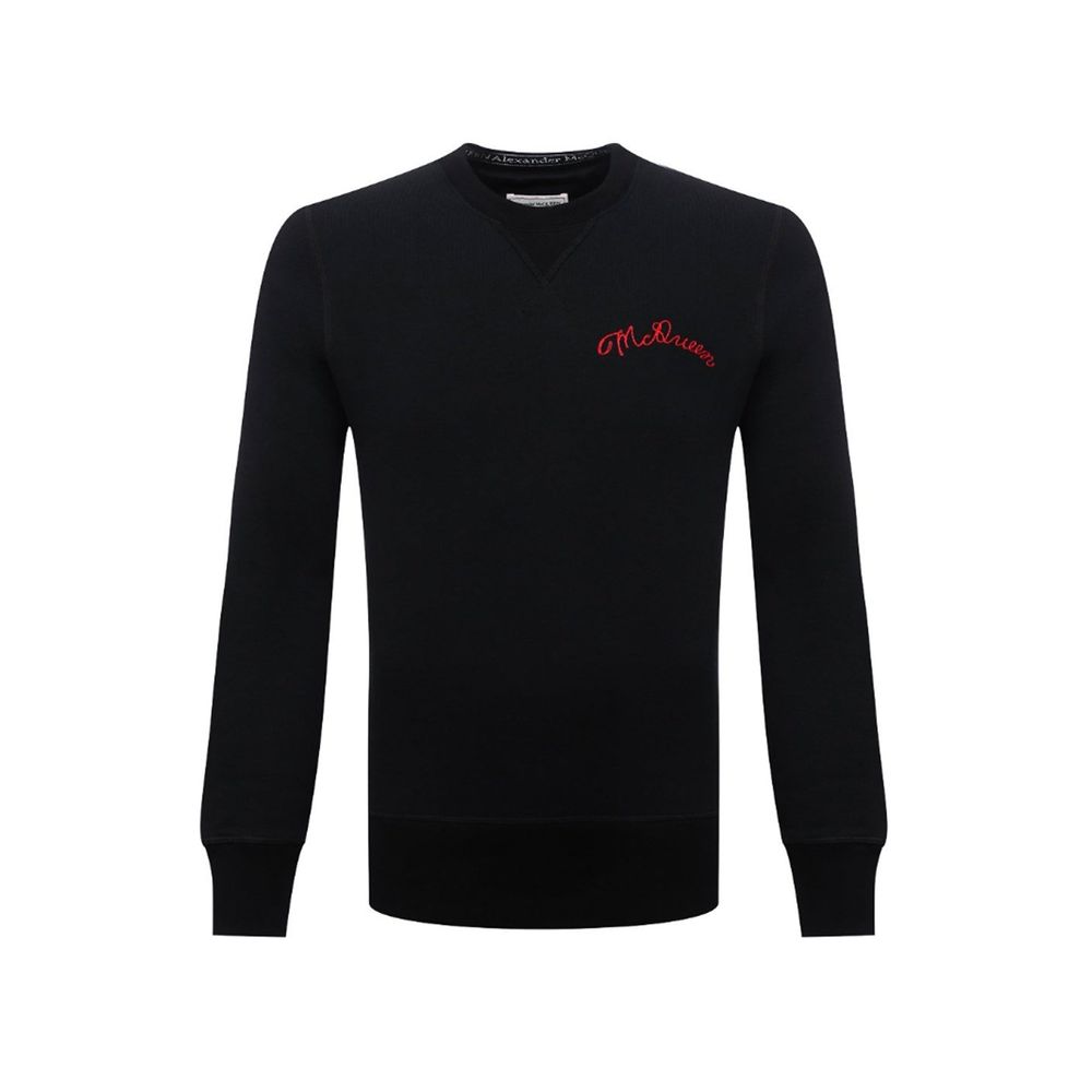 Alexander McQueen Black Cotton Sweatshirt