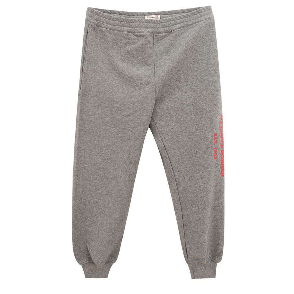 Alexander McQueen Gray Cotton Athletic Pants