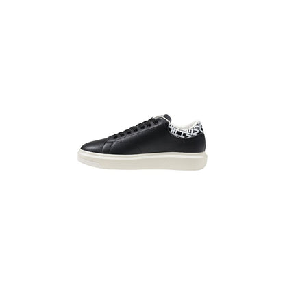 Armani Exchange Black And White Leather Sneakers