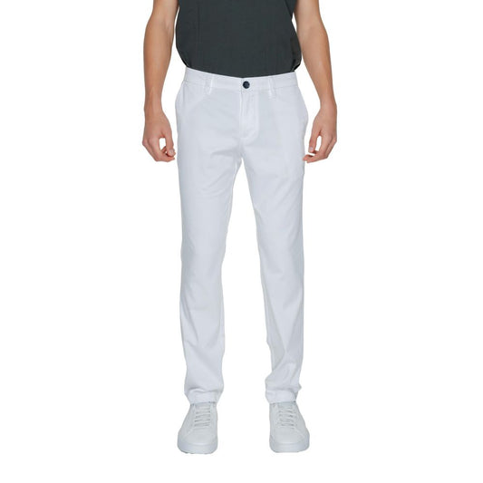 Armani Exchange White Cotton Pant