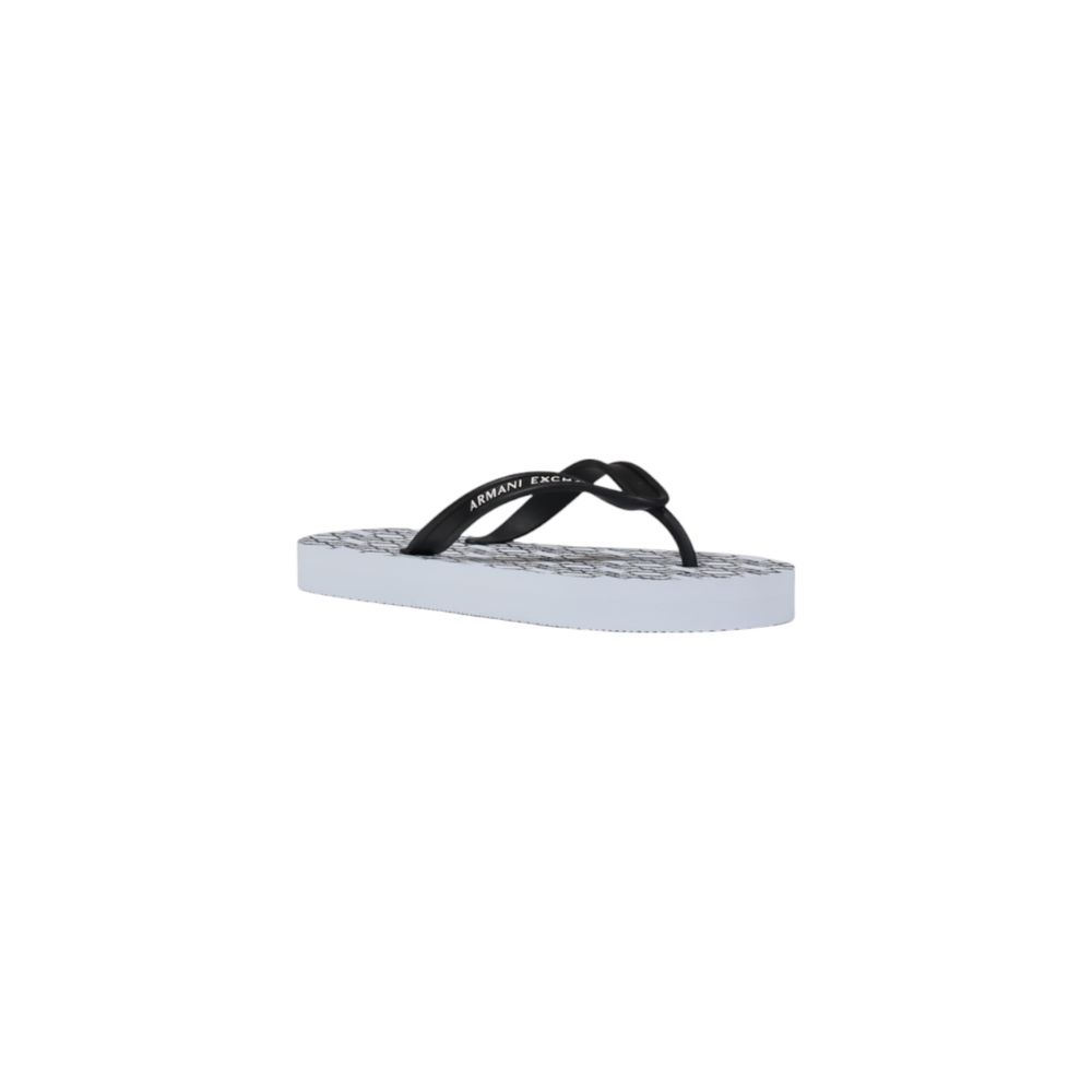 Armani Exchange White Rubber Flip-Flop Sandal