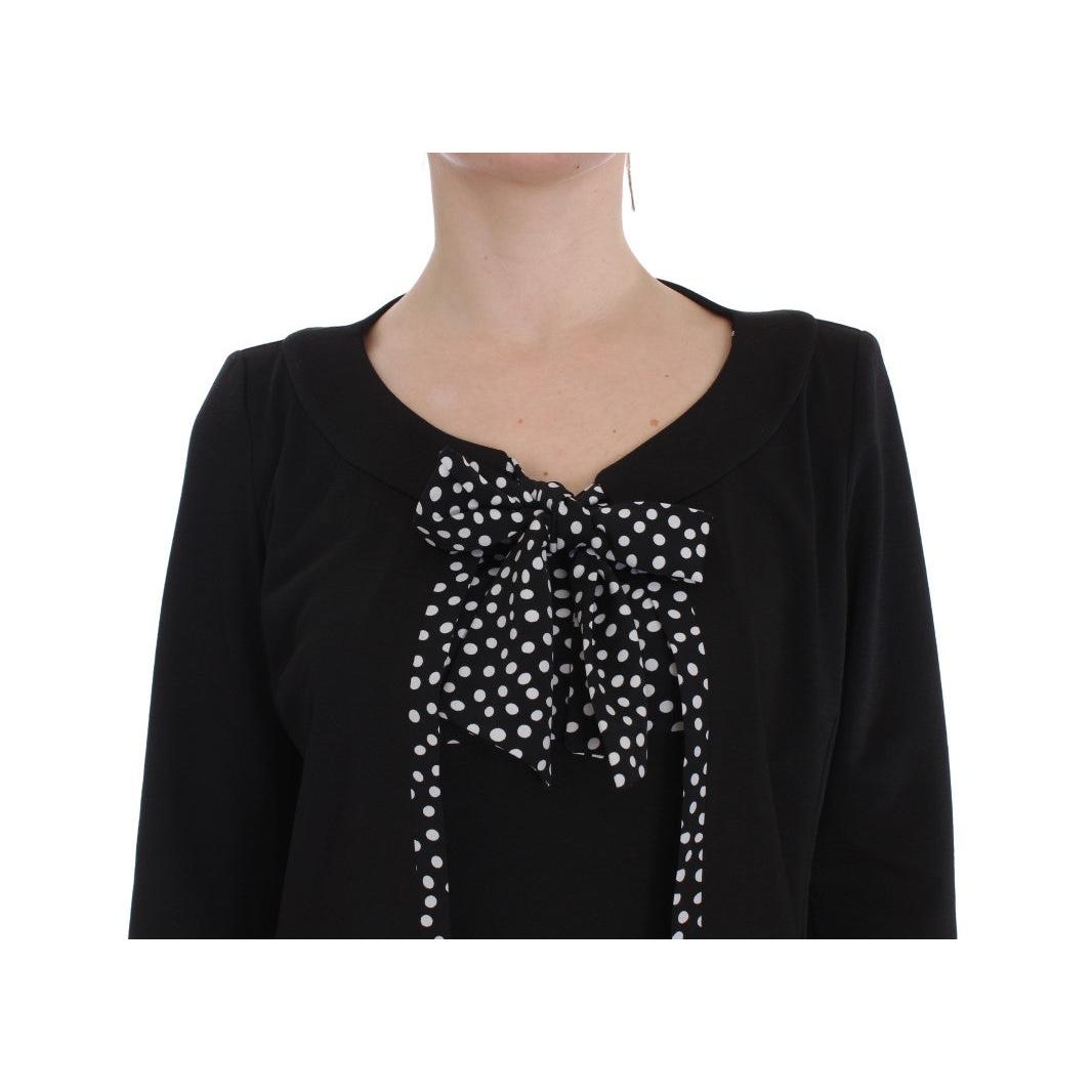 BENCIVENGA Black Stretch Sheath Dress & Sweater Set