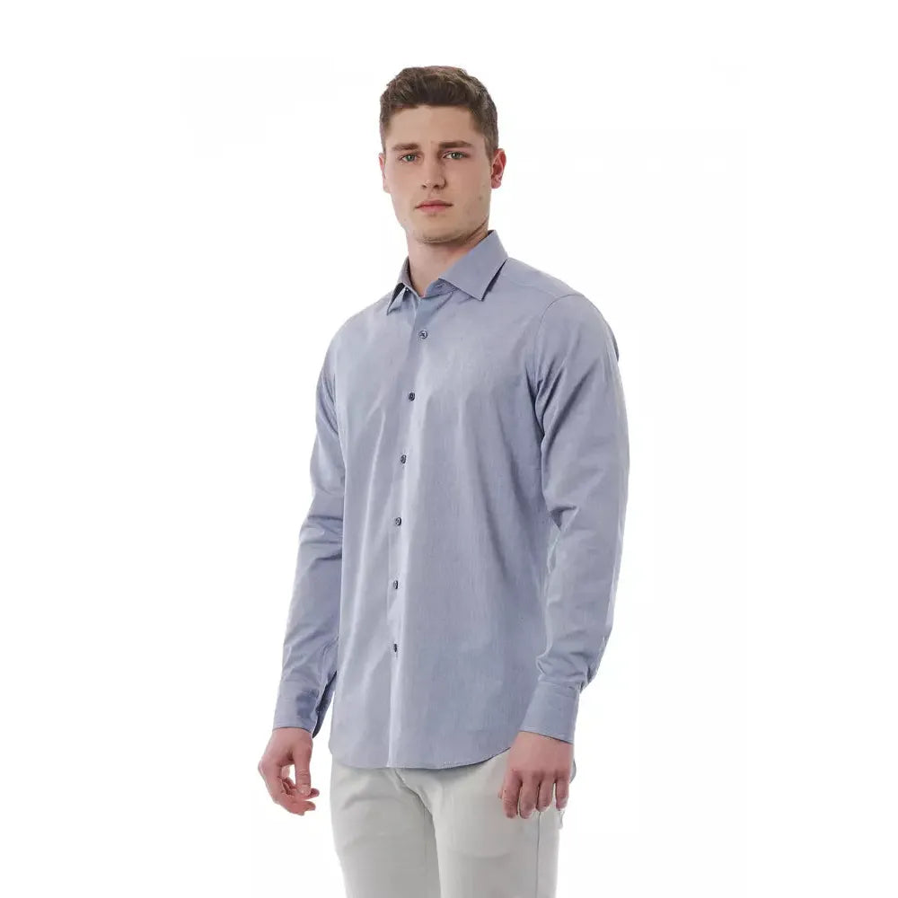 Bagutta Gray Cotton Men Shirt