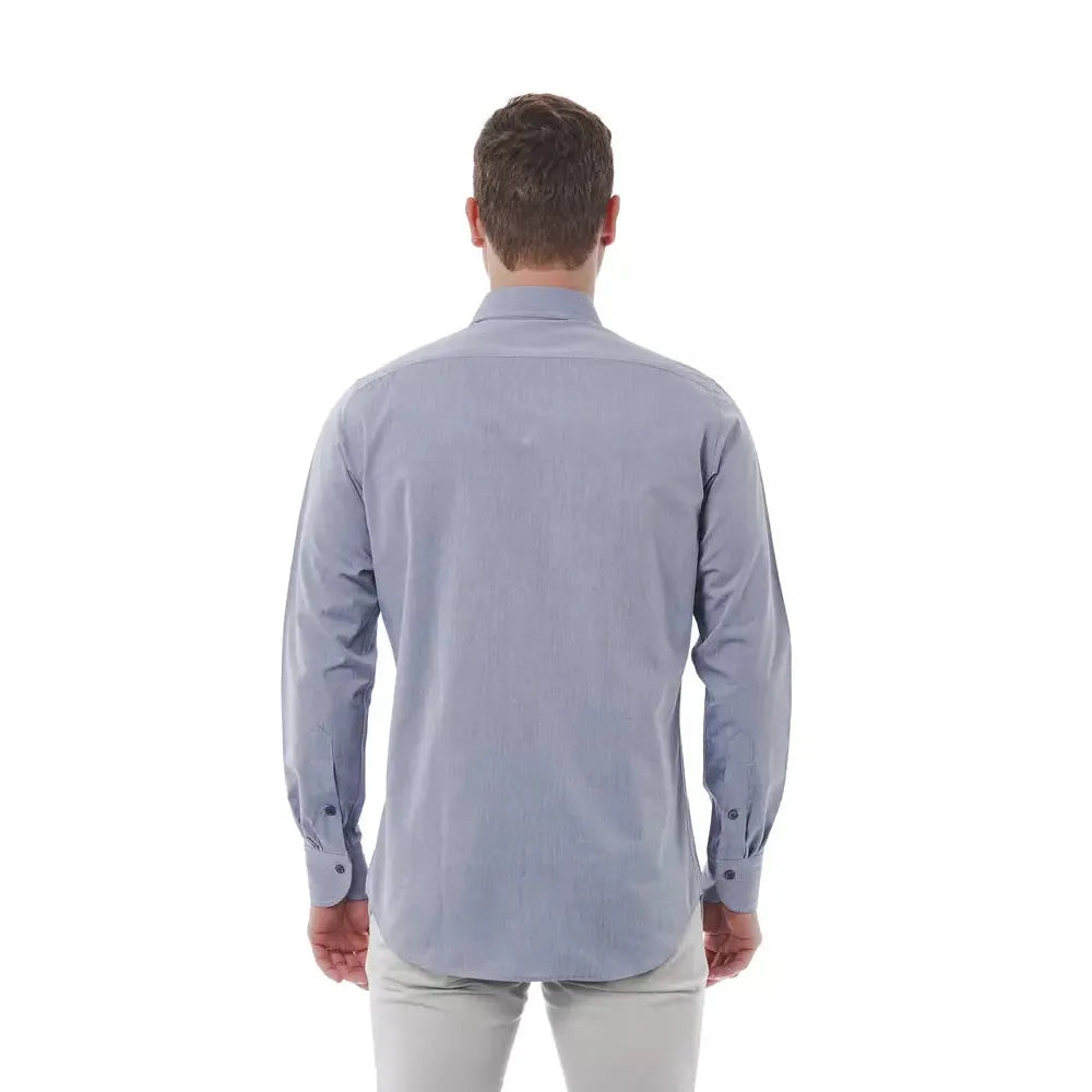 Bagutta Gray Cotton Men Shirt