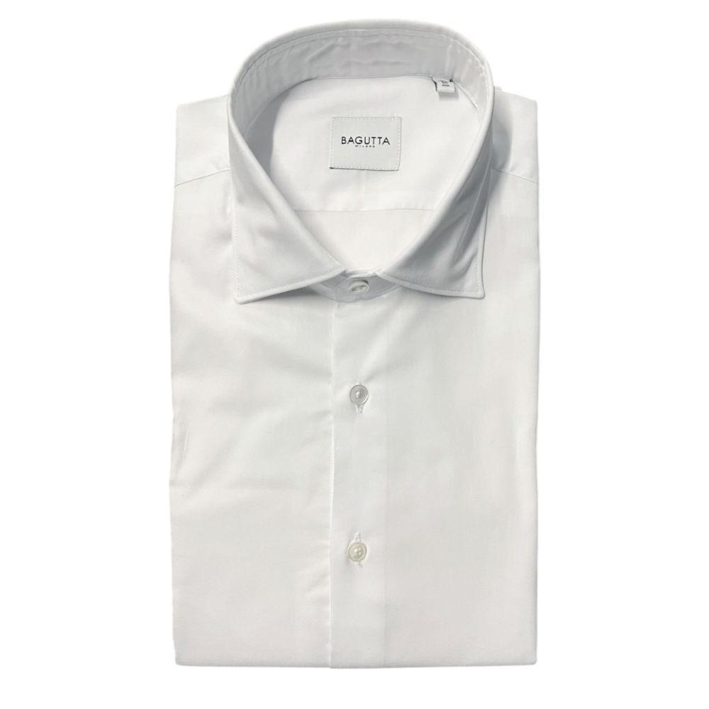 Bagutta White Cotton Shirt
