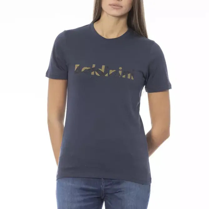 Baldinini Trend Blue Cotton Women T-Shirt