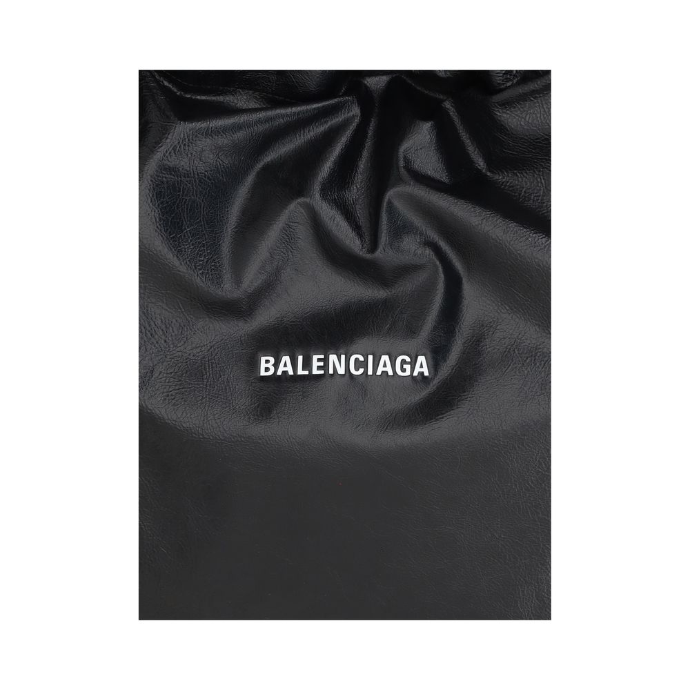 Balenciaga Black Lamb Ovis Aries Aries Shoulder Bag
