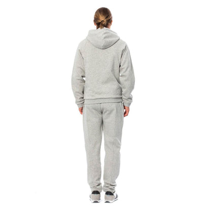 Billionaire Italian Couture Gray Cotton Hooded Sweatsuit