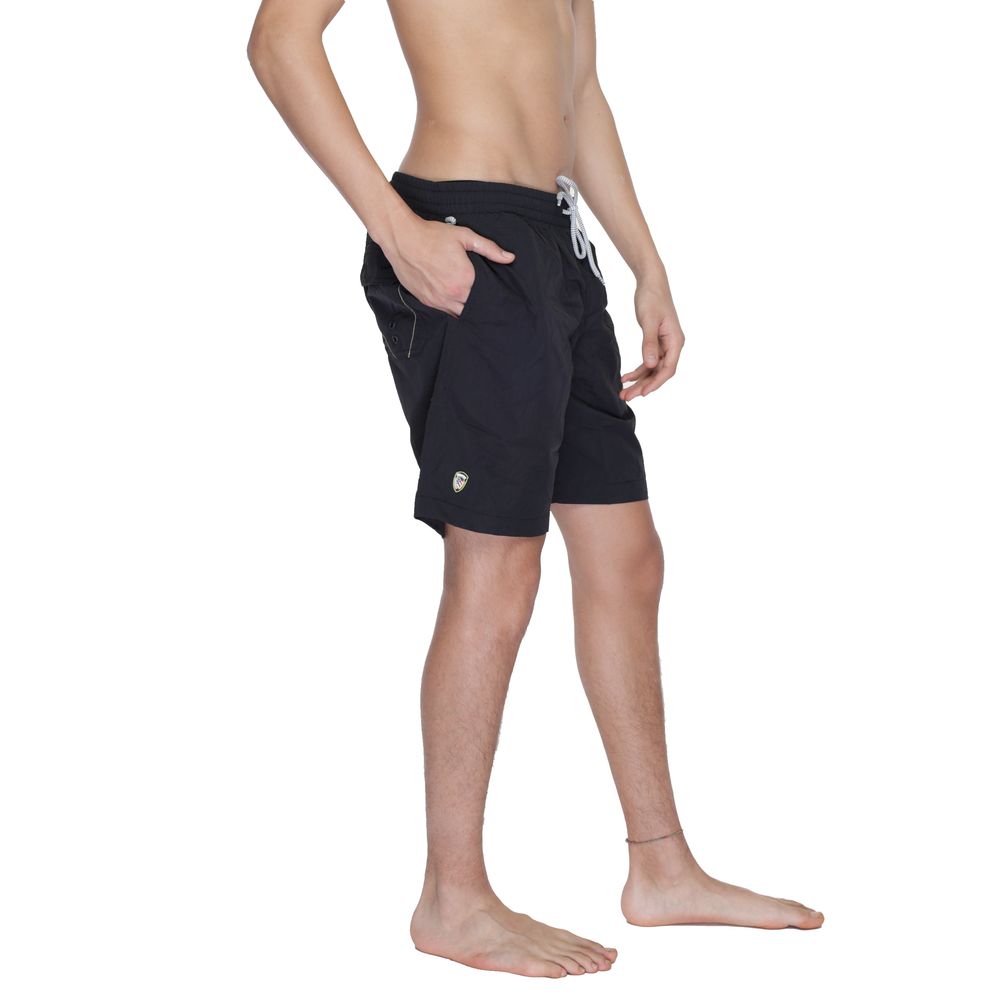 Blauer Black Polyamide Swim Short