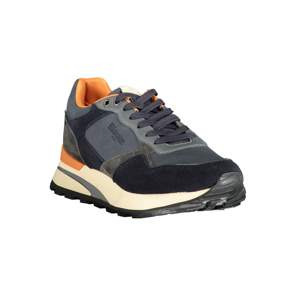 Blauer Blue Polyethylene Men Sneakers