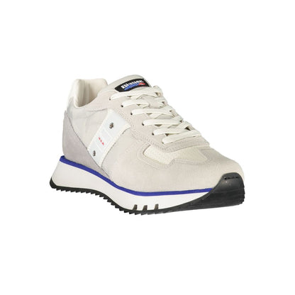 Blauer Gray Leather Men Sneakers