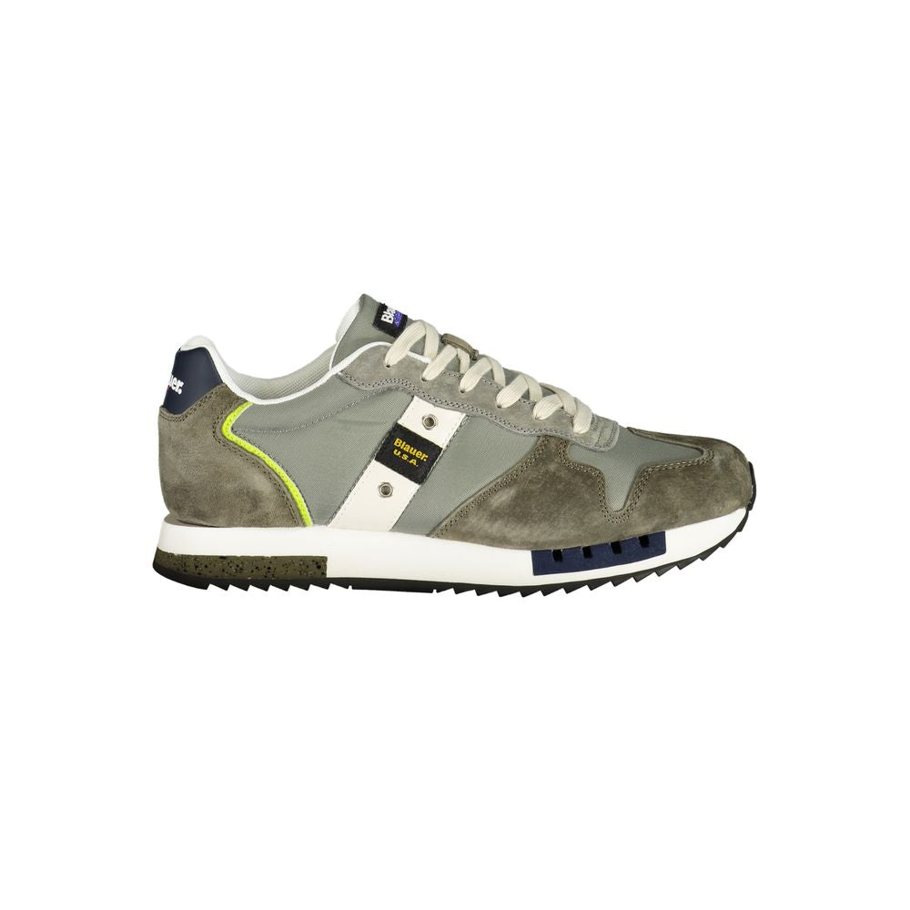 Blauer Green Polyester Mens Sneakers