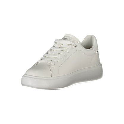 Blauer White Leather Women Sneakers